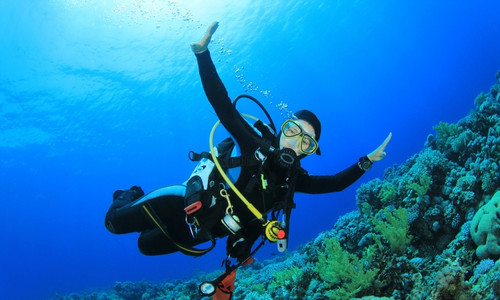 diving